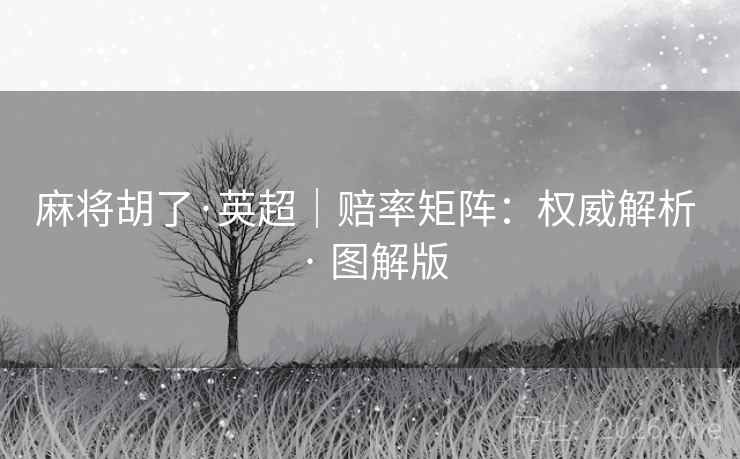麻将胡了·英超|赔率矩阵:权威解析 · 图解版 麻将胡了·英超|赔率矩阵:权威解析 · 图解版